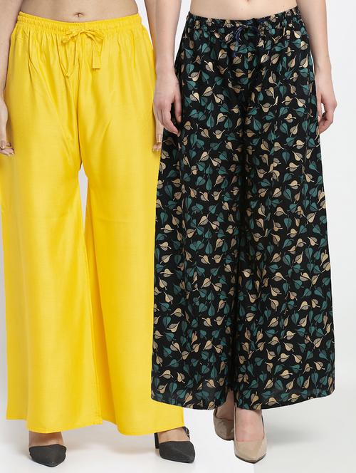 pack of 2 flared palazzos - 19125116 -  Standard Image - 0