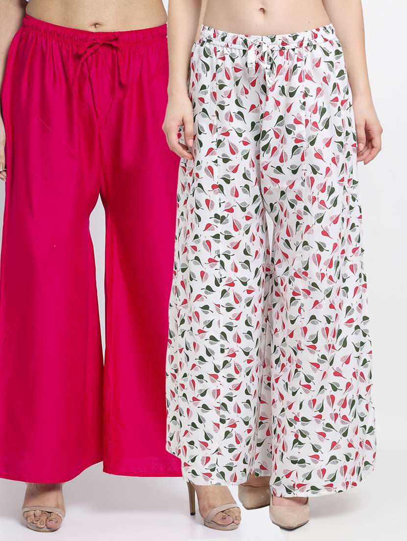 pack of 2 flared palazzos