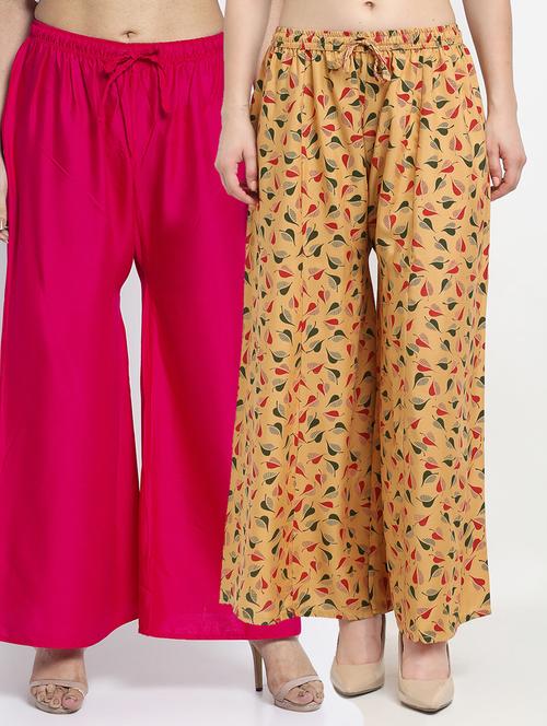 pack of 2 printed flared palazzo - 19125131 -  Standard Image - 0