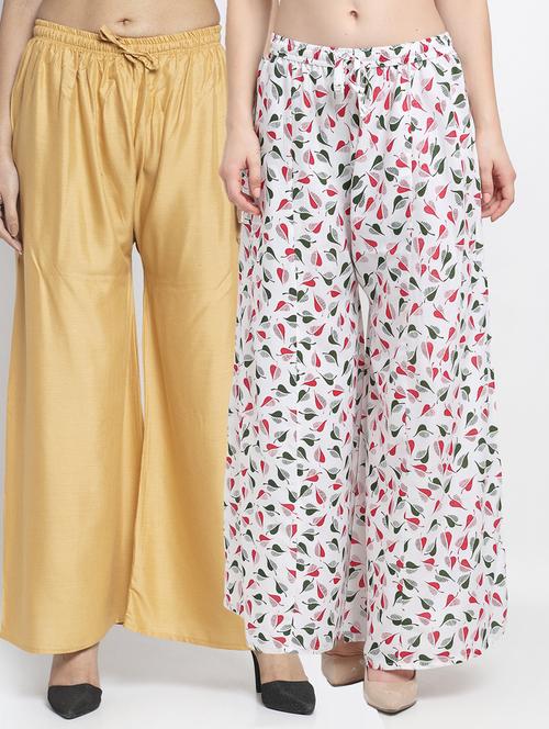pack of 2 printed flared palazzo - 19125147 -  Standard Image - 0