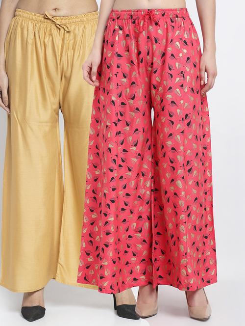 pack of 2 printed flared palazzo - 19125154 -  Standard Image - 0