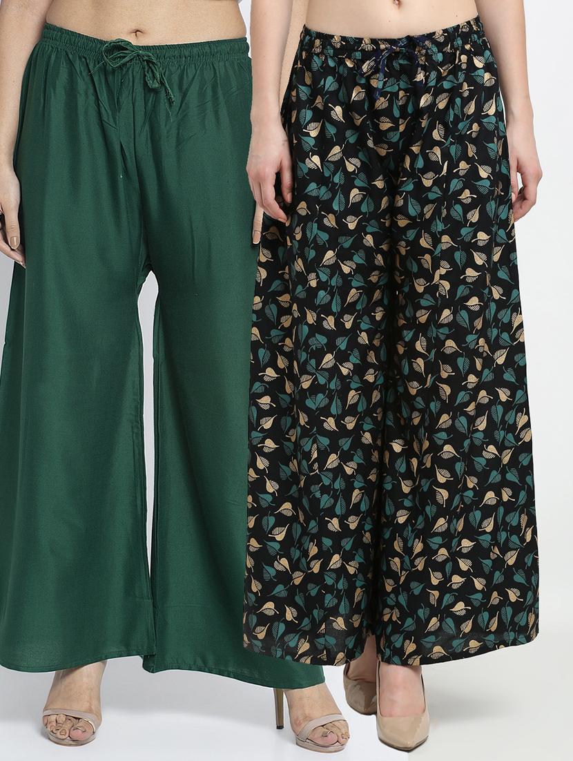 pack of 2 flared palazzos - 19125166 -  Zoom Image - 0