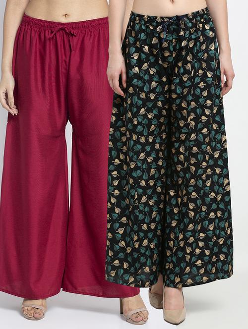 pack of 2 flared palazzos - 19125176 -  Standard Image - 0