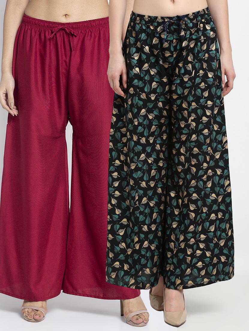 pack of 2 flared palazzos - 19125176 -  Zoom Image - 0