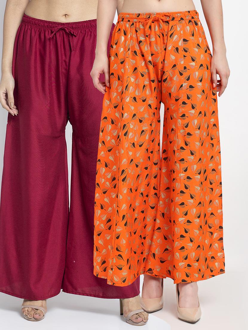 pack of 2 flared palazzos - 19125180 -  Zoom Image - 0