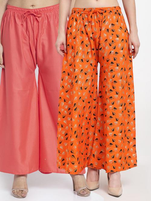 pack of 2 printed flared palazzo - 19125190 -  Standard Image - 0