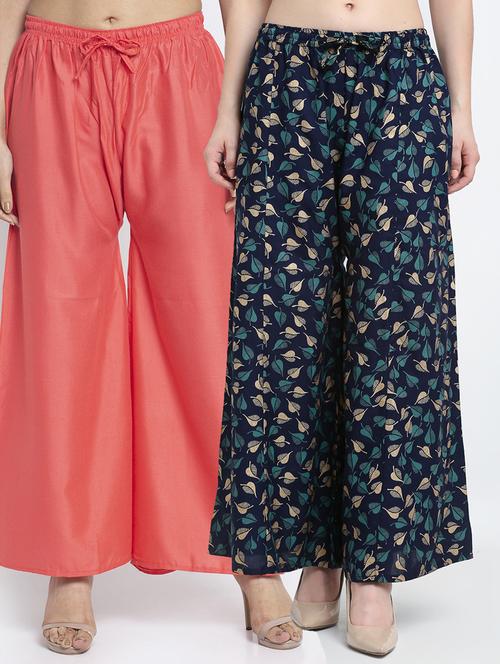 pack of 2 printed flared palazzo - 19125195 -  Standard Image - 0