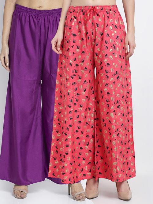 pack of 2 flared palazzos - 19125204 -  Standard Image - 0