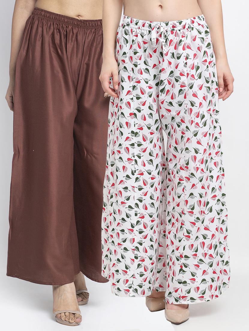 pack of 2 flared palazzos - 19125217 -  Zoom Image - 0