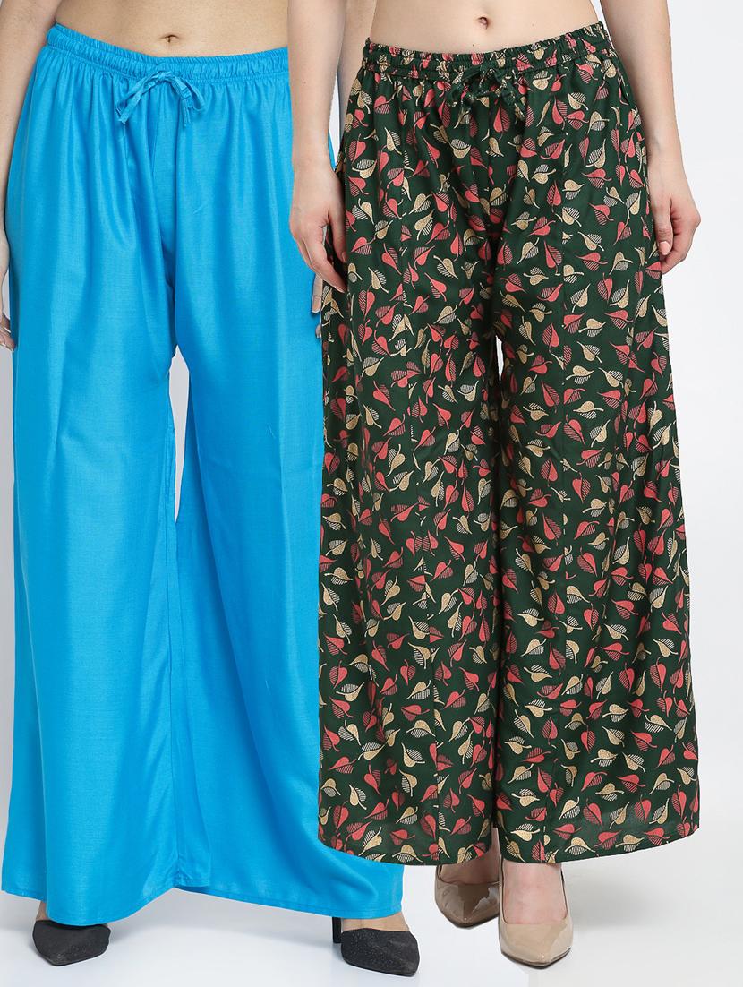 pack of 2 flared palazzo - 19125232 -  Zoom Image - 0