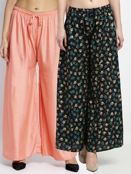 pack of 2 flared palazzos - 19125236 -  Standard Image - 0