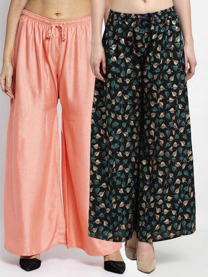 pack of 2 flared palazzos - 19125236 -  Zoom Image - 0