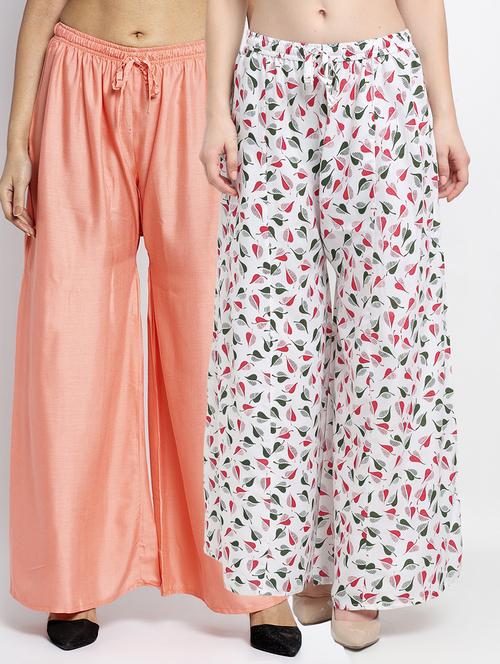 pack of 2 flared palazzos - 19125237 -  Standard Image - 0