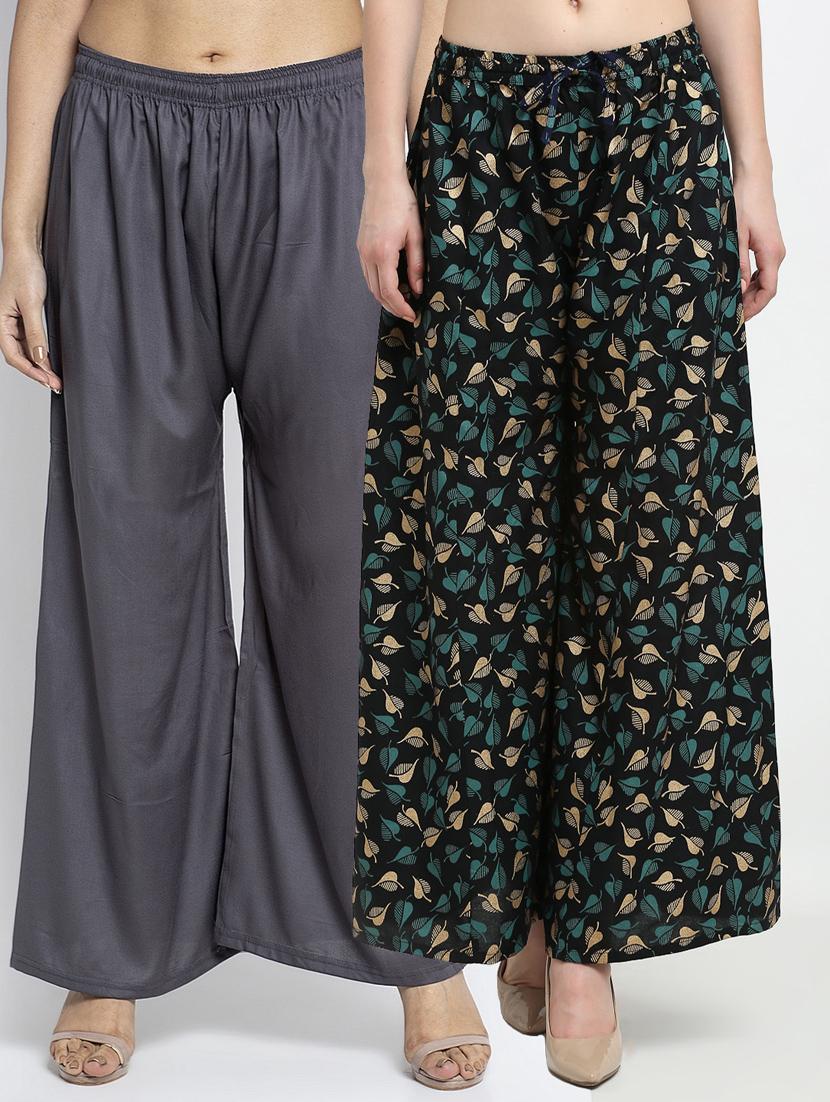 pack of 2 flared palazzos - 19125246 -  Zoom Image - 0