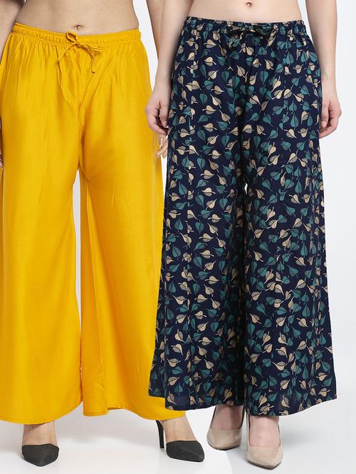 pack of 2 printed flared palazzo - 19125265 -  Standard Image - 0