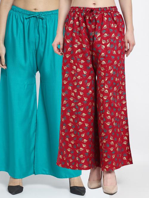 pack of 2 flared palazzos - 19125283 -  Standard Image - 0