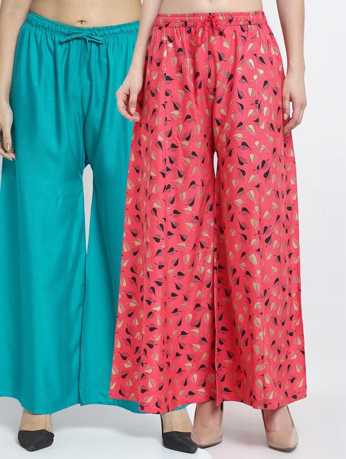 pack of 2 flared palazzos - 19125284 -  Standard Image - 0