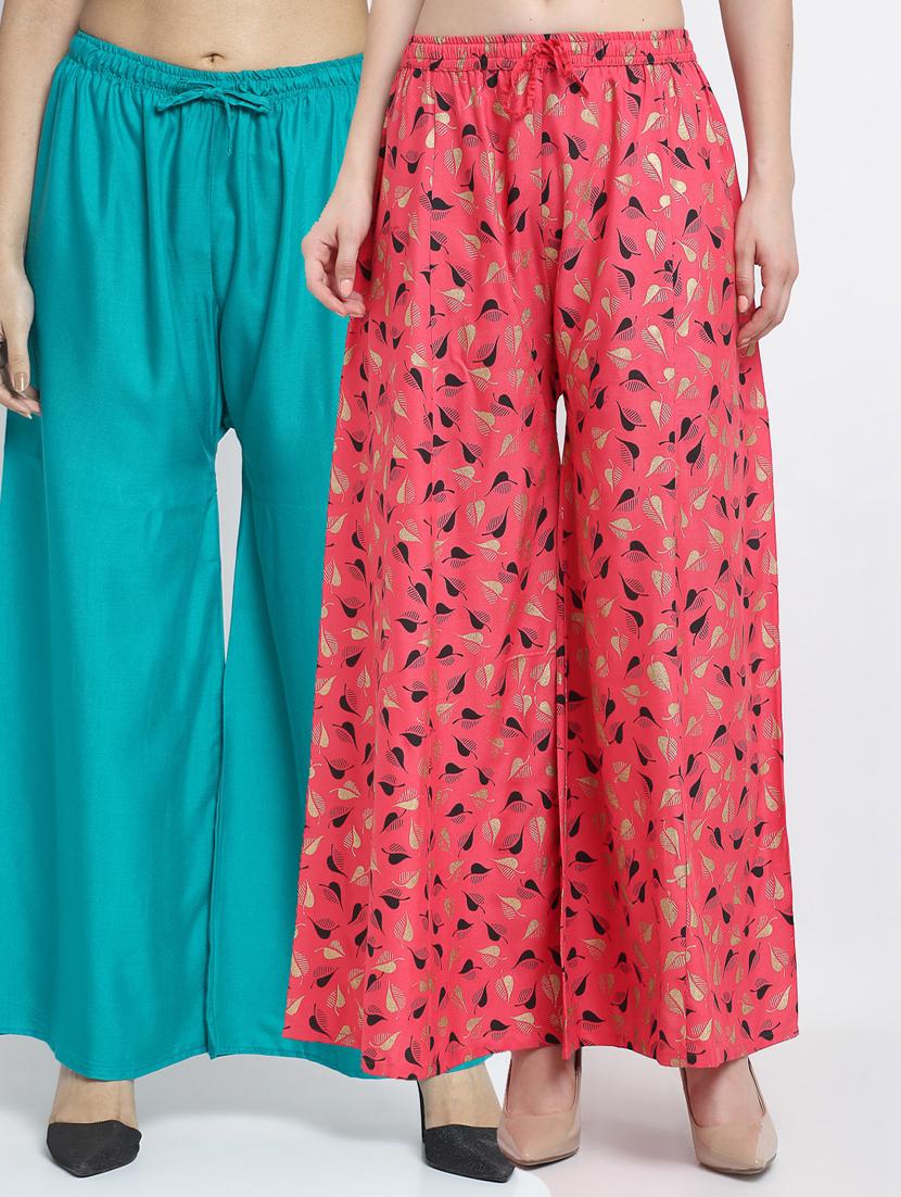 pack of 2 flared palazzos - 19125284 -  Zoom Image - 0
