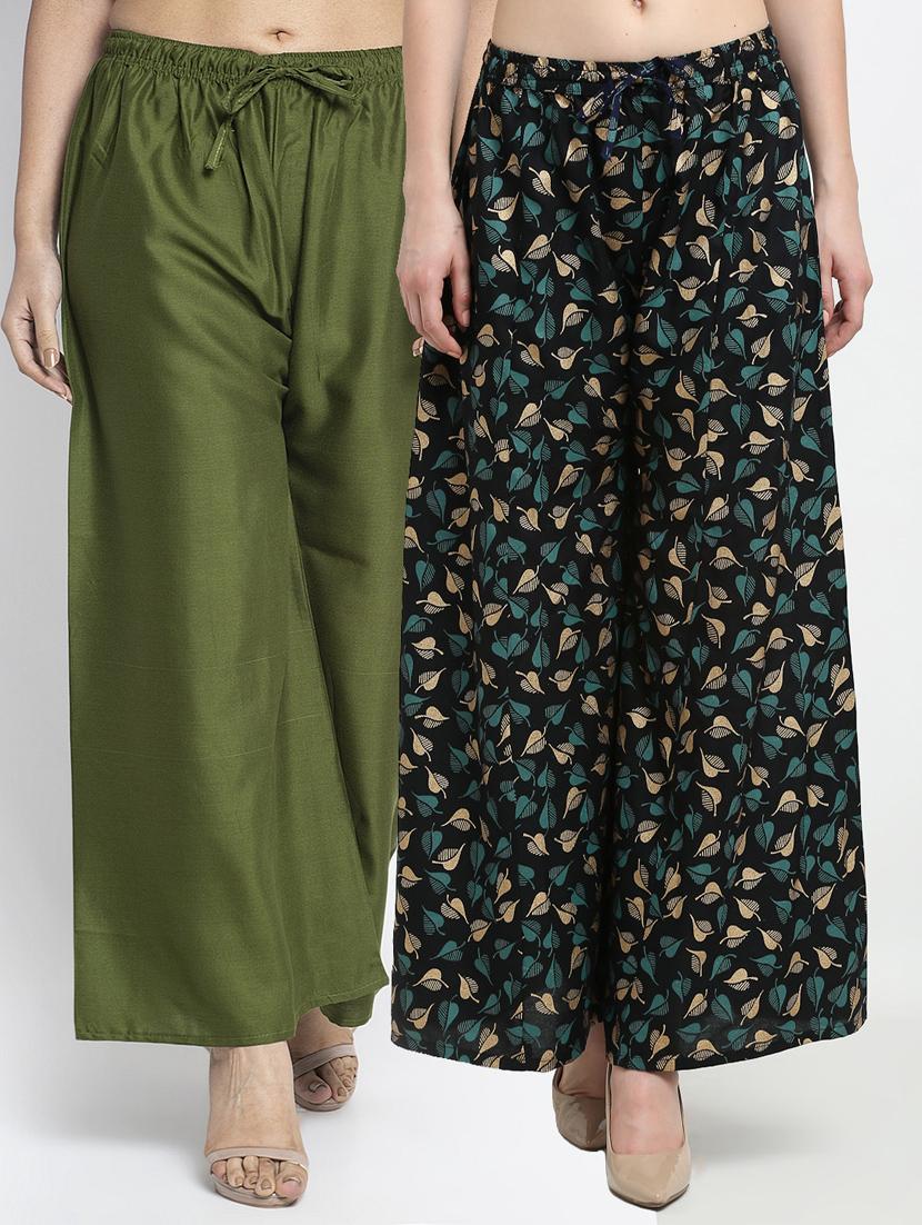 pack of 2 flared palazzos - 19125286 -  Zoom Image - 0