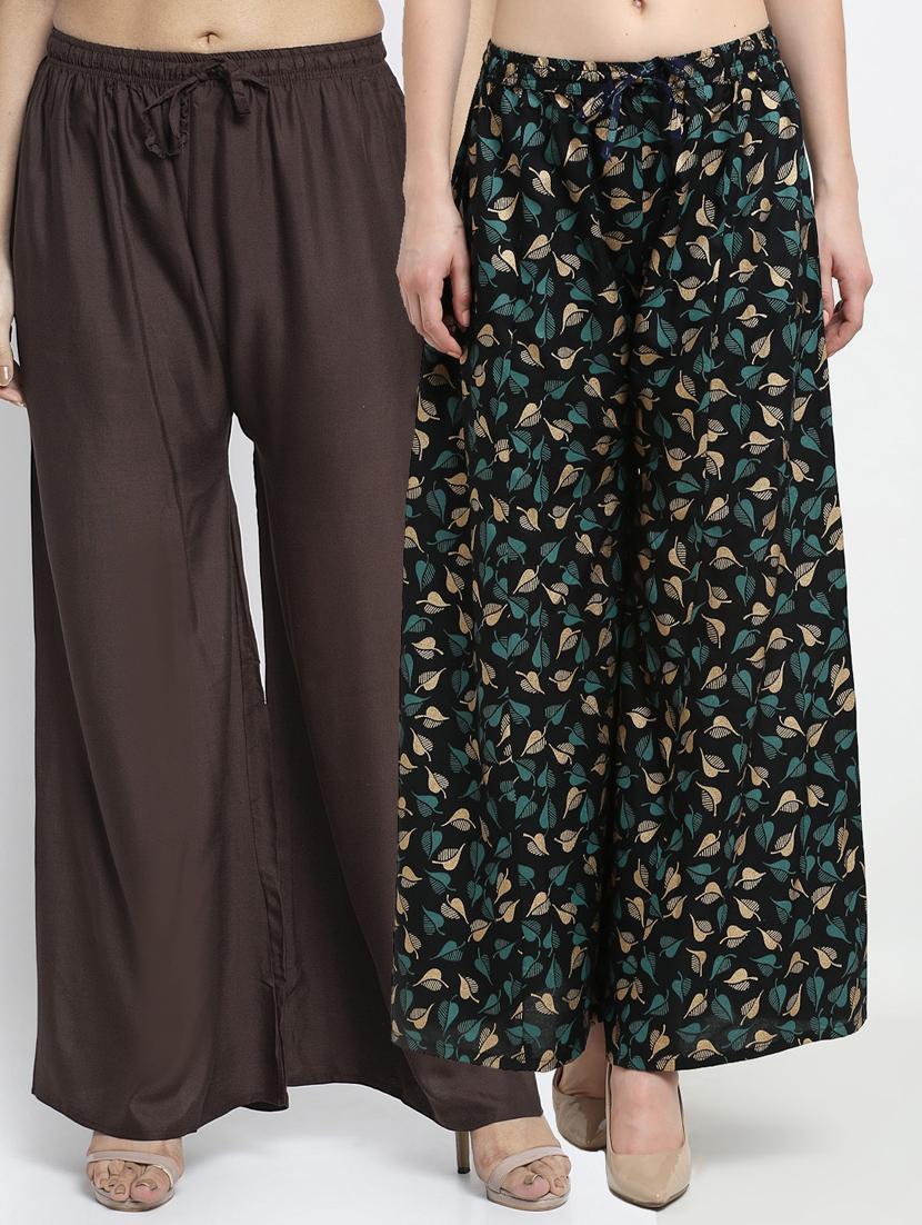 pack of 2 flared palazzos - 19125296 -  Zoom Image - 0