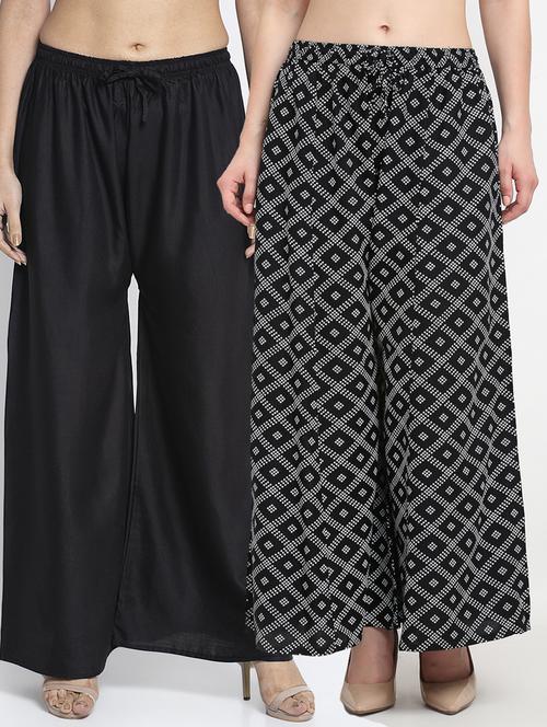 pack of 2 flared palazzo - 19125306 -  Standard Image - 0