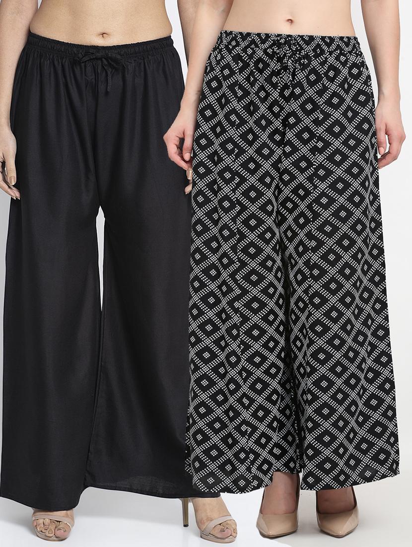 pack of 2 flared palazzo - 19125306 -  Zoom Image - 0