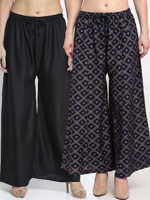 pack of 2 flared palazzos - 19125315 -  Standard Image - 0