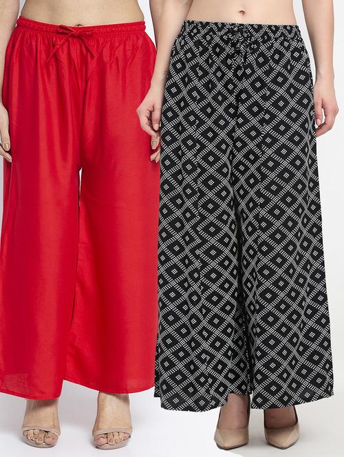 pack of 2 flared palazzos - 19125326 -  Standard Image - 0