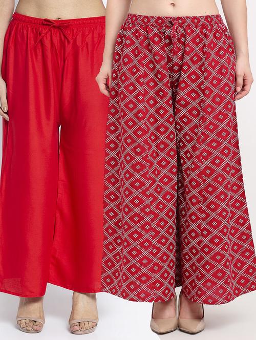 pack of 2 flared palazzos - 19125333 -  Standard Image - 0