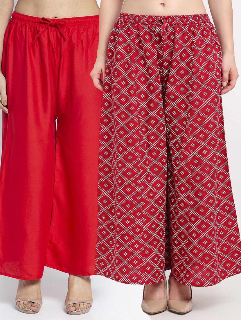 pack of 2 flared palazzos - 19125333 -  Zoom Image - 0