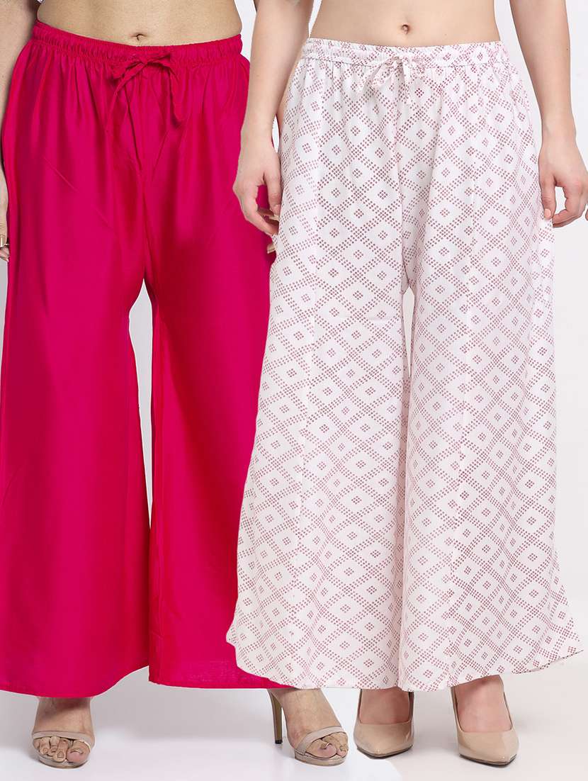 pack of 2 flared palazzo