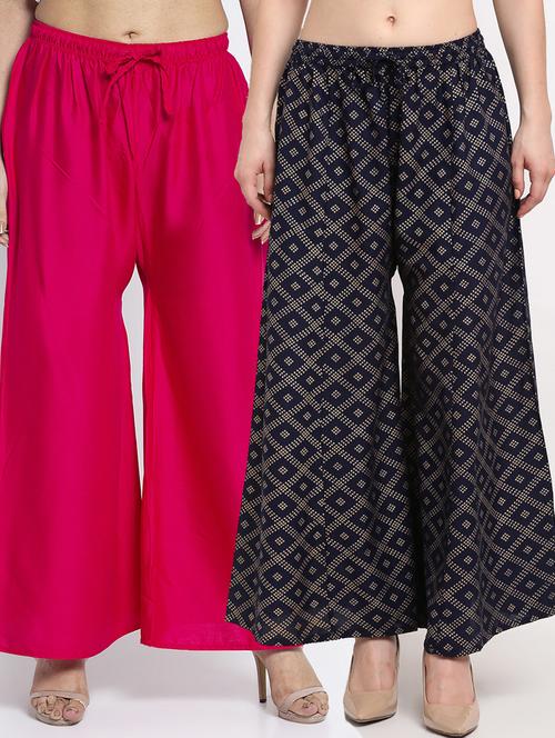 pack of 2 flared palazzos - 19125353 -  Standard Image - 0