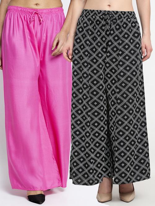 pack of 2 flared palazzos - 19125364 -  Standard Image - 0