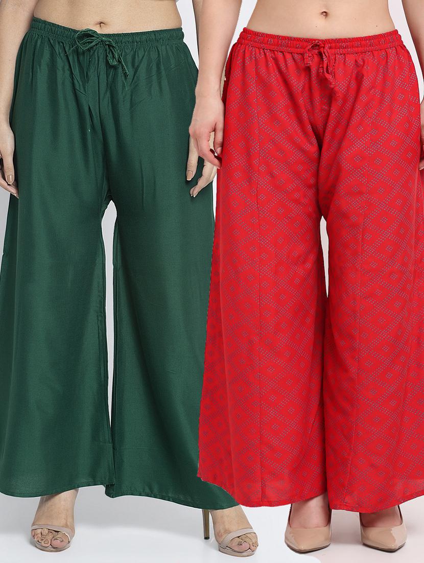 pack of 2 flared palazzos - 19125376 -  Zoom Image - 0