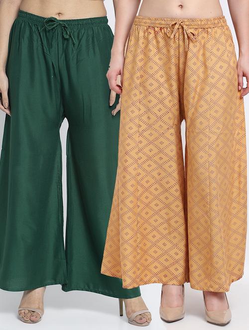 pack of 2 flared palazzos - 19125379 -  Standard Image - 0