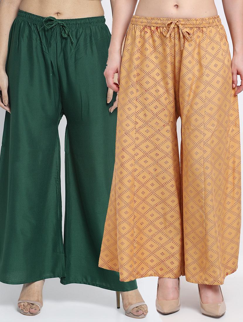 pack of 2 flared palazzos - 19125379 -  Zoom Image - 0