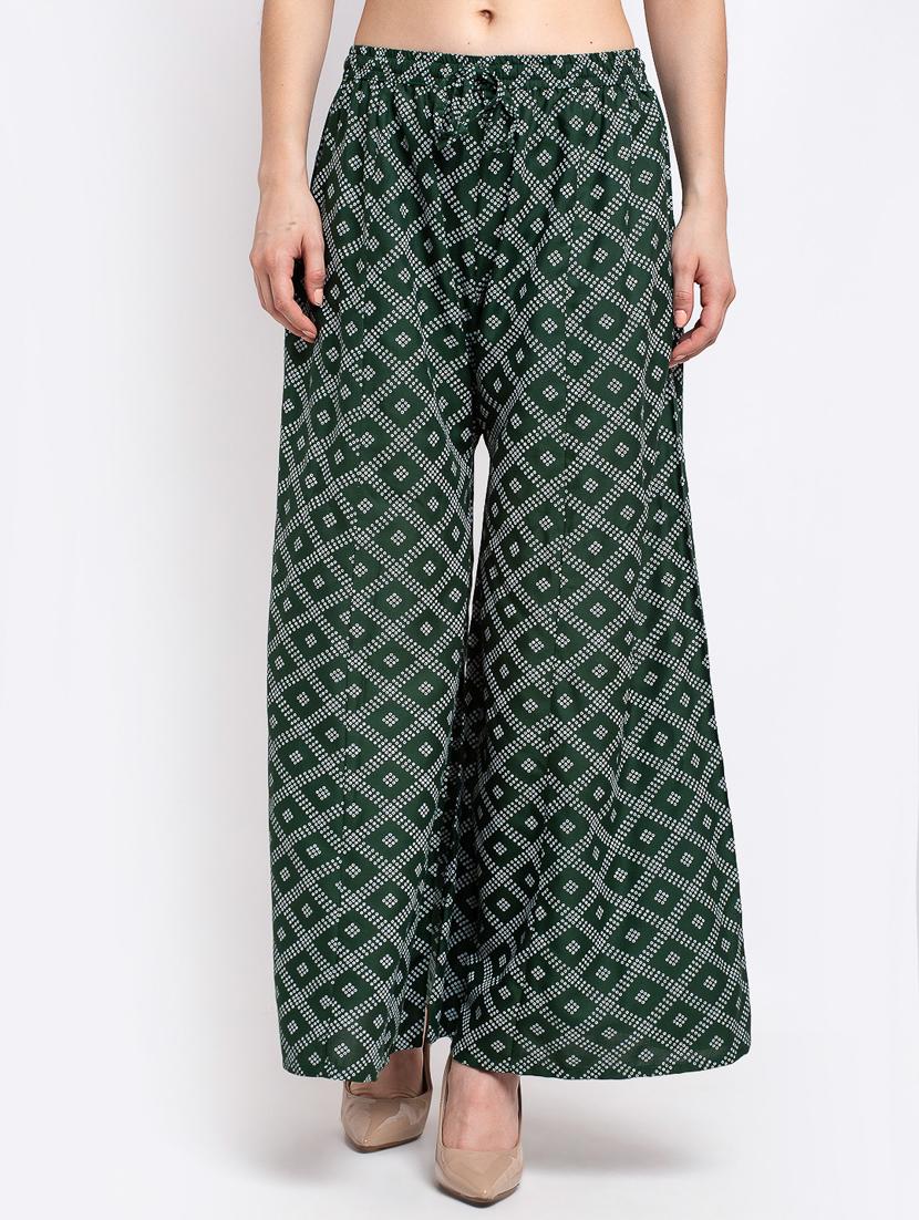 pack of 2 printed & solid palazzo - 19125430 - Standard Image - 3