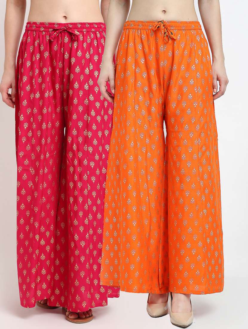 pack of 2 flared palazzos - 19125488 -  Zoom Image - 0