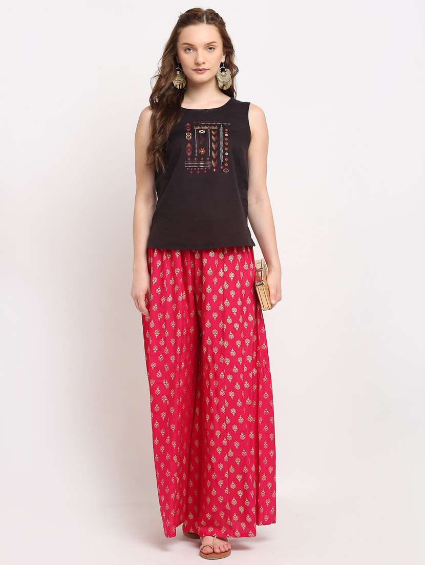 pack of 2 flared palazzos - 19125488 -  Standard Image - 5