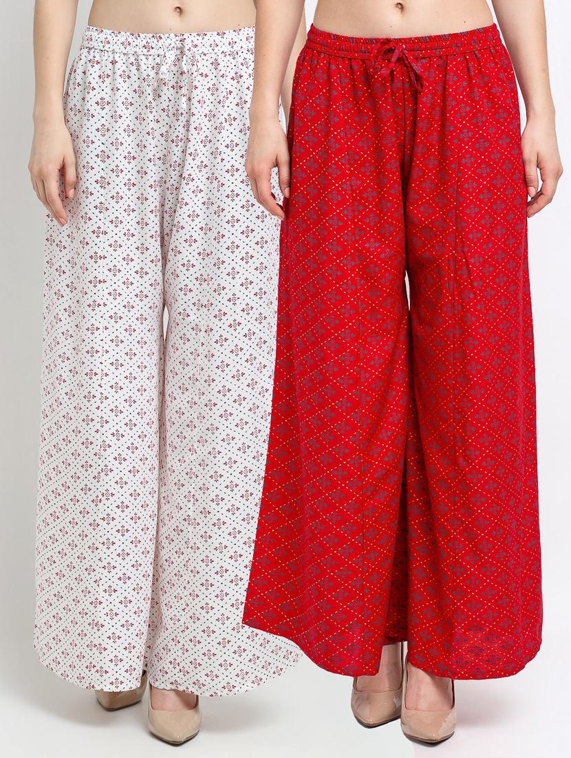 pack of 2 flared palazzos - 19125530 -  Zoom Image - 0