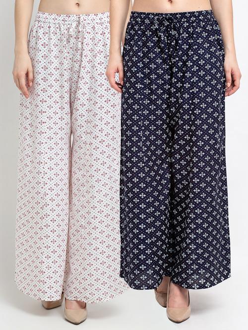 pack of 2 flared palazzos - 19125537 -  Standard Image - 0