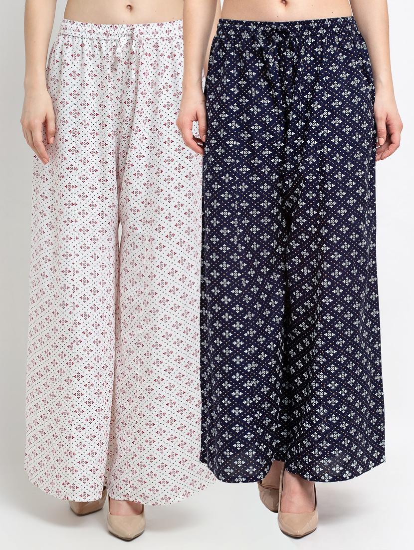 pack of 2 flared palazzos - 19125537 -  Zoom Image - 0