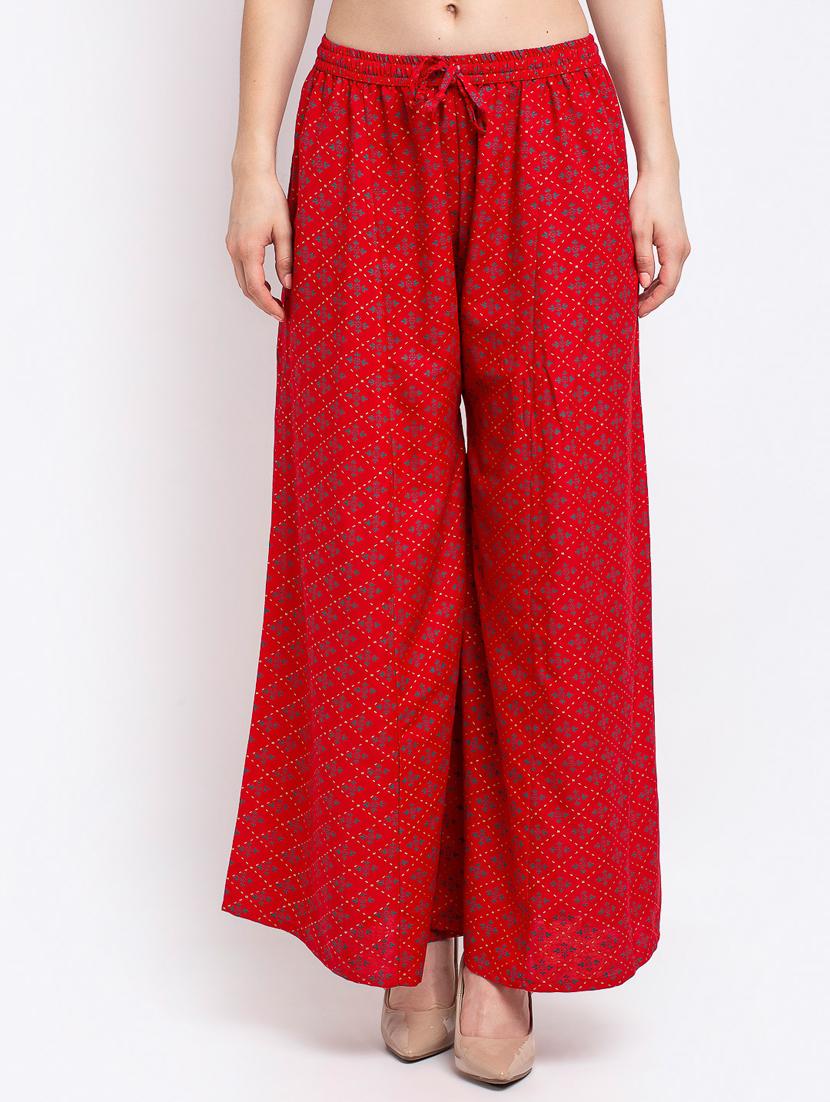 pack of 2 printed flared palazzo - 19125538 - Standard Image - 3