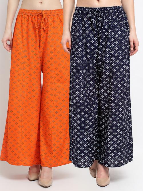 pack of 2 flared palazzos - 19125555 -  Standard Image - 0