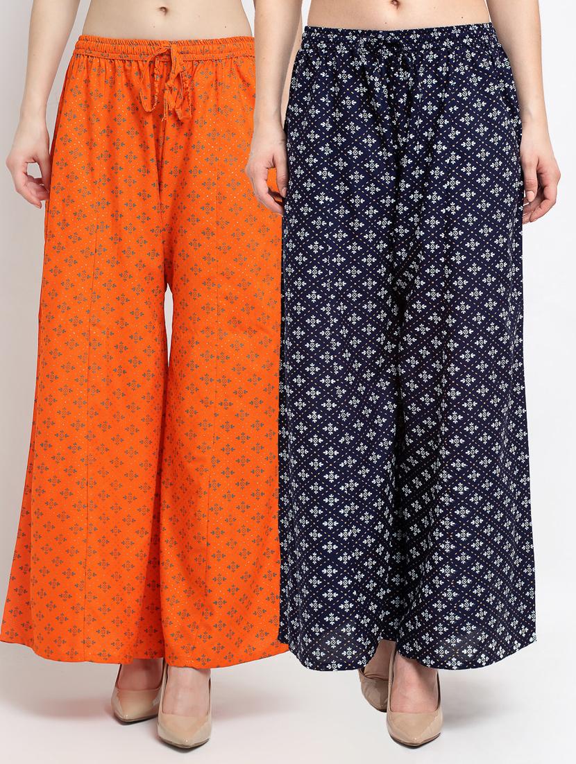 pack of 2 flared palazzos - 19125555 -  Zoom Image - 0