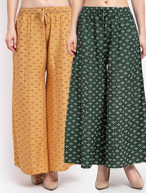 pack of 2 flared palazzos - 19125556 -  Standard Image - 0
