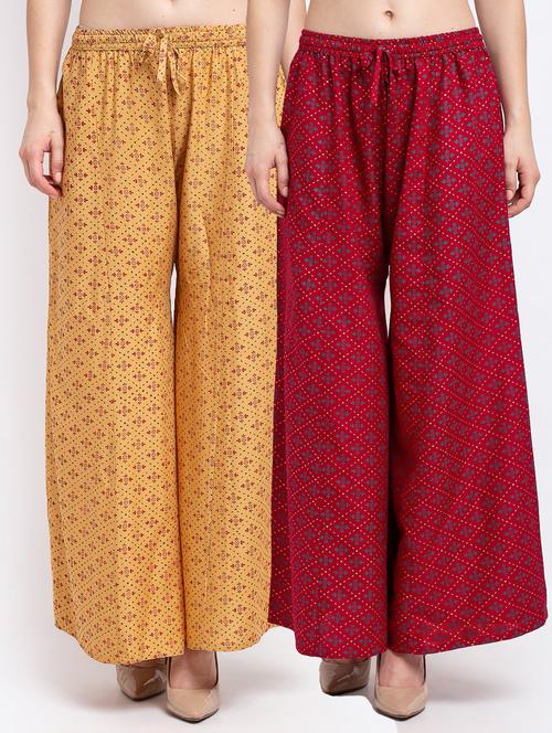 pack of 2 flared palazzos - 19125557 -  Standard Image - 0