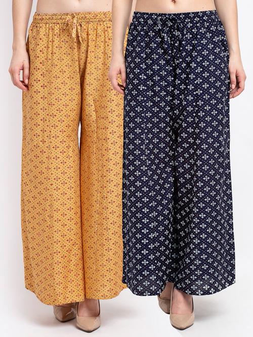 pack of 2 flared palazzos - 19125559 -  Standard Image - 0