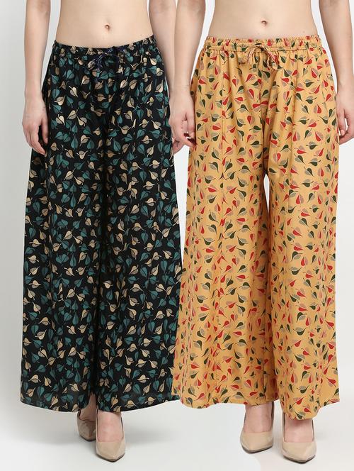 pack of 2 flared palazzos - 19125580 -  Standard Image - 0