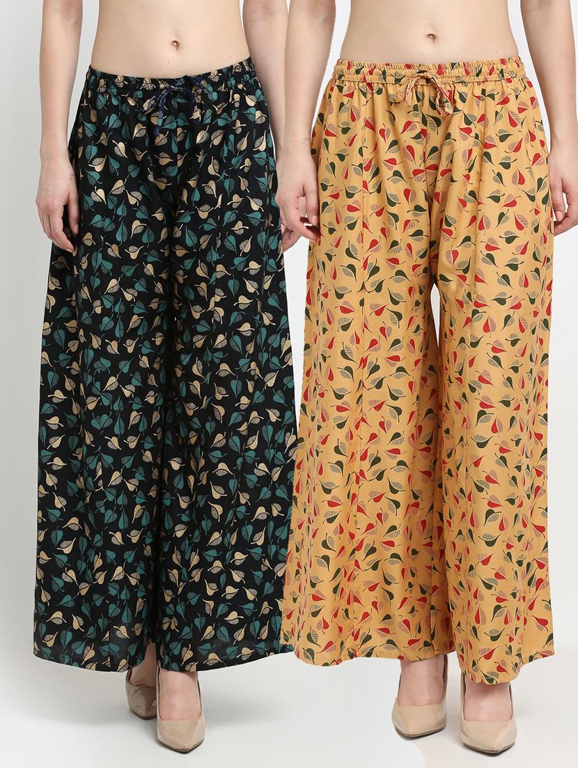 pack of 2 flared palazzos - 19125580 -  Zoom Image - 0